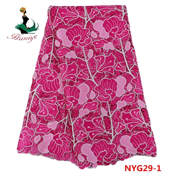 African Laces Fabrics With Stones 2016 Embroidered Guipure Lace Fabric High Quality For Party | Дом и сад