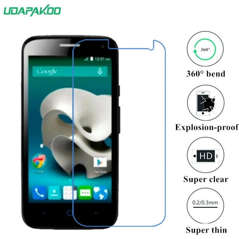 Прозрачная закаленная(мягкое стекло) пленка для zte Blade Vec 4G A410 A570 C341 Q Lux 4G нано Взрывозащищенная стеклянная защитная пленка