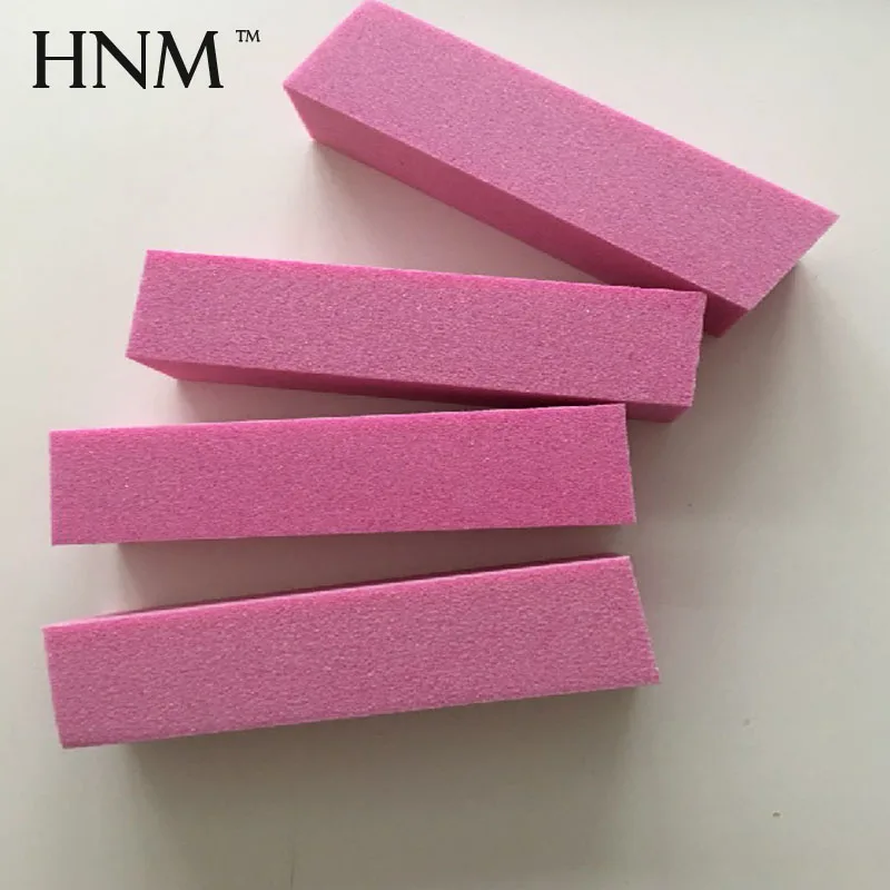Розовый буфер для маникюра и педикюра HNM 4 шт./лот|buffer file|nail buffer filenail |