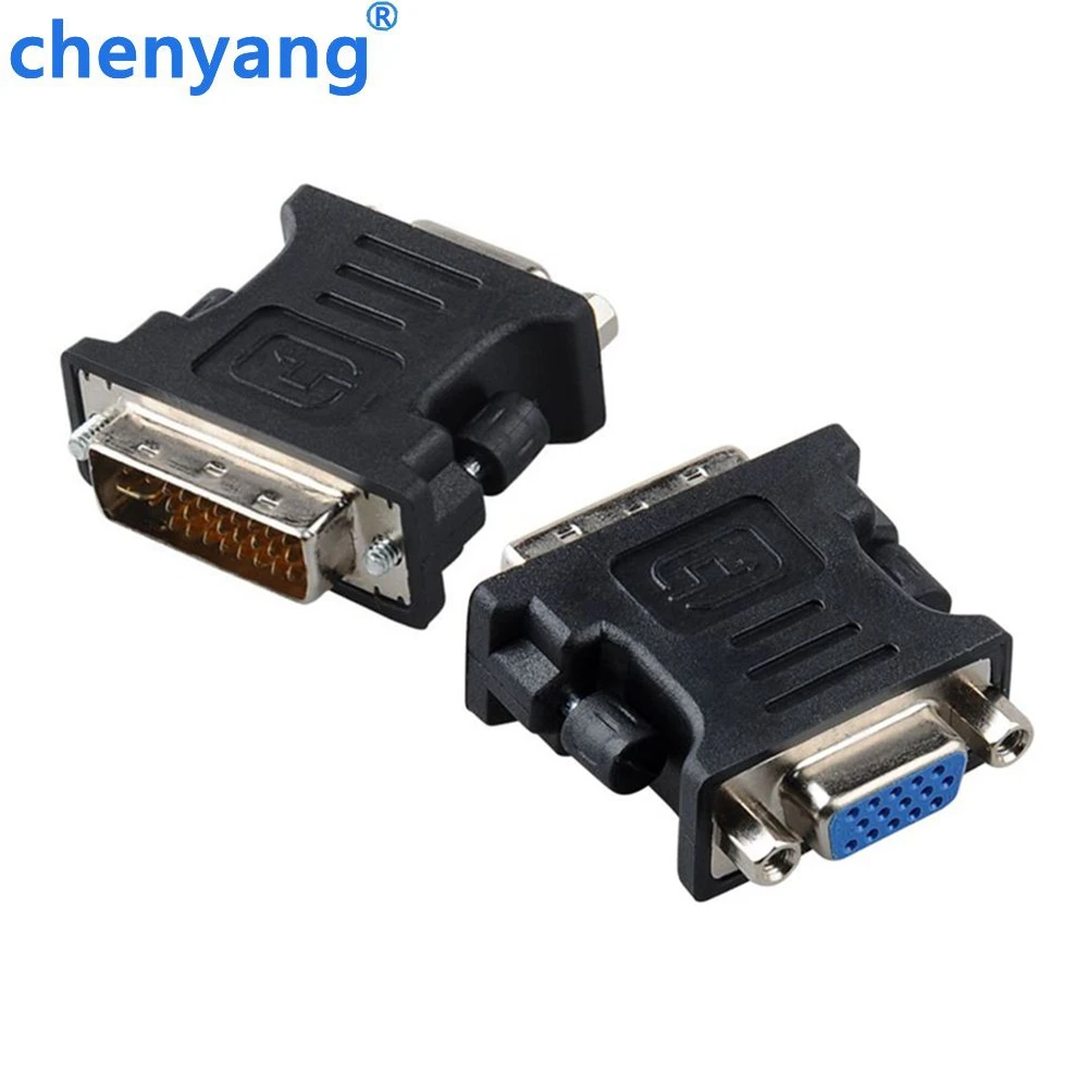 Адаптер для видеомонитора DVI 24 + 5 Male VGA Female адаптер проектора dvi vga|Кабели VGA| |