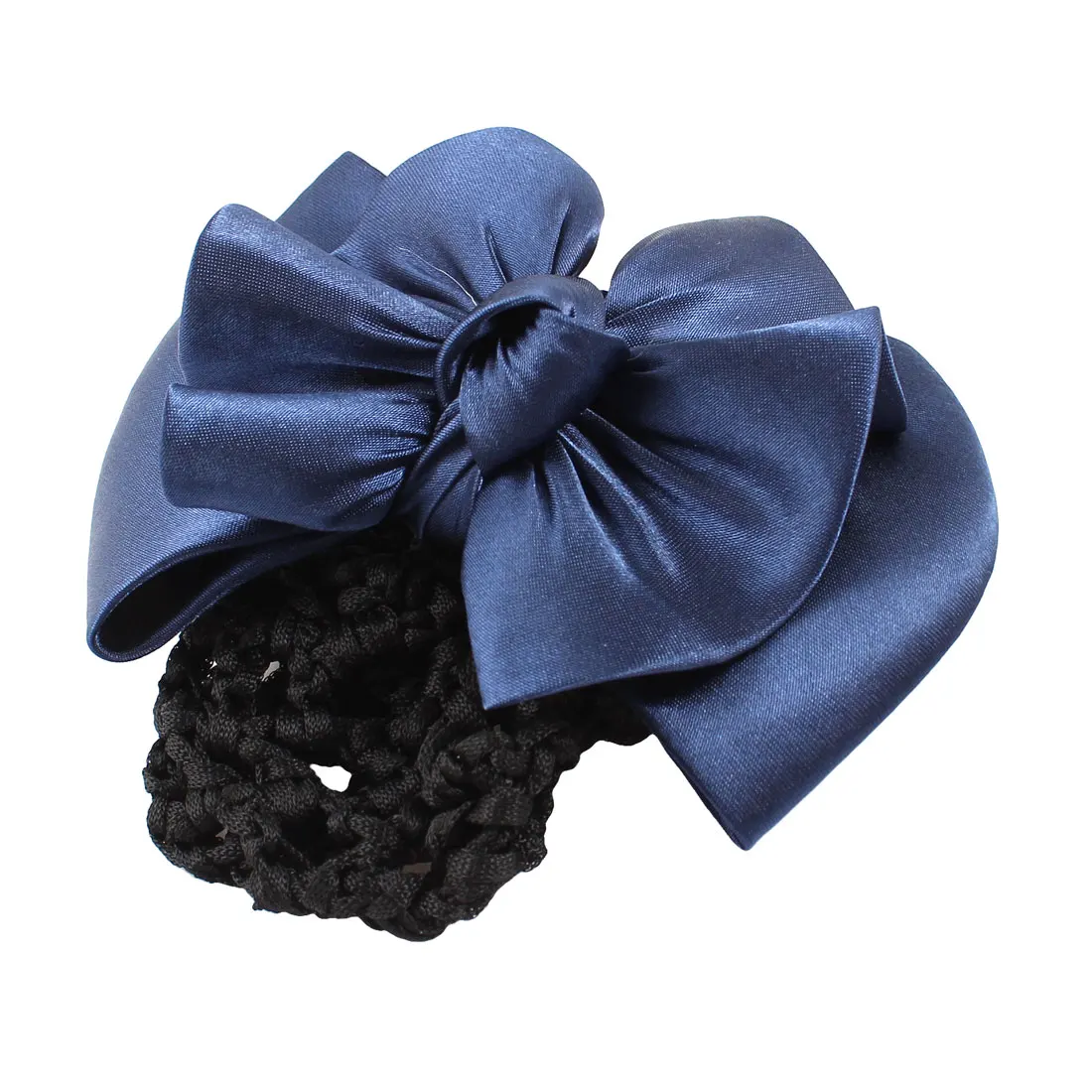 Женщина Аксессуары Королевский Синий Бантом Деталь Snood Чистая Французский Зажим