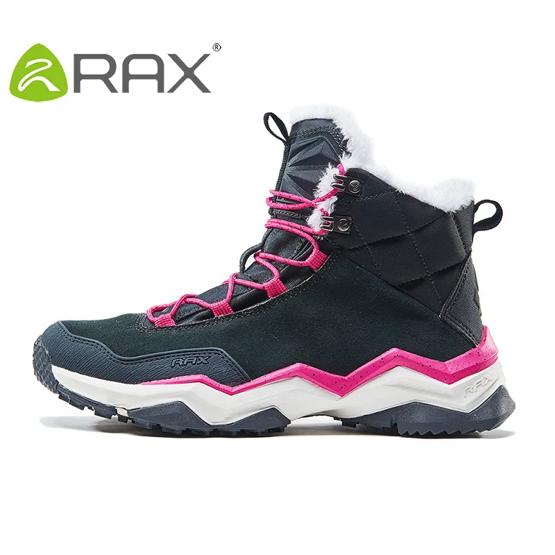 tan black women RAX мужские походные ботинки из коровьей кожи; женские Треккинговые ботинки; черные водонепроницаемые спортивные кроссовки для альпинизма, охоты, прогулок; 64-5J378 - Цвет: tan black women