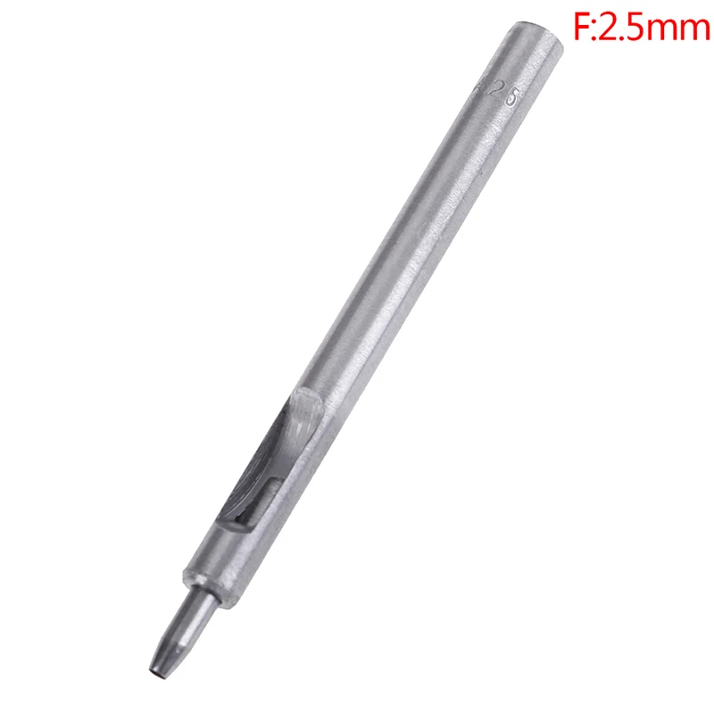 2.5mm 0,8 мм-2,5 мм DIY ручной работы ремень для пробивки отверстий в коже Дырокол полый сверлильный инструмент кожаный ручной работы Дырокол Набор кожаный инструмент - Цвет: 2.5mm
