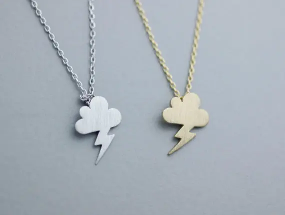 

Daisies Pendant Necklaces Chocker Cute Storm Little cloud lightning Necklace Women Chocker Necklace For Women 30pcs/lot
