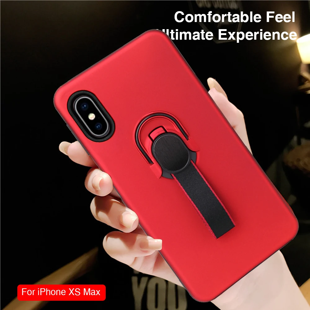 Кольцевой чехол для iphone XS Max Magetic 7 Plus 6 6S 8 X XR 10 8Plus роскошный держатель подставка Etui