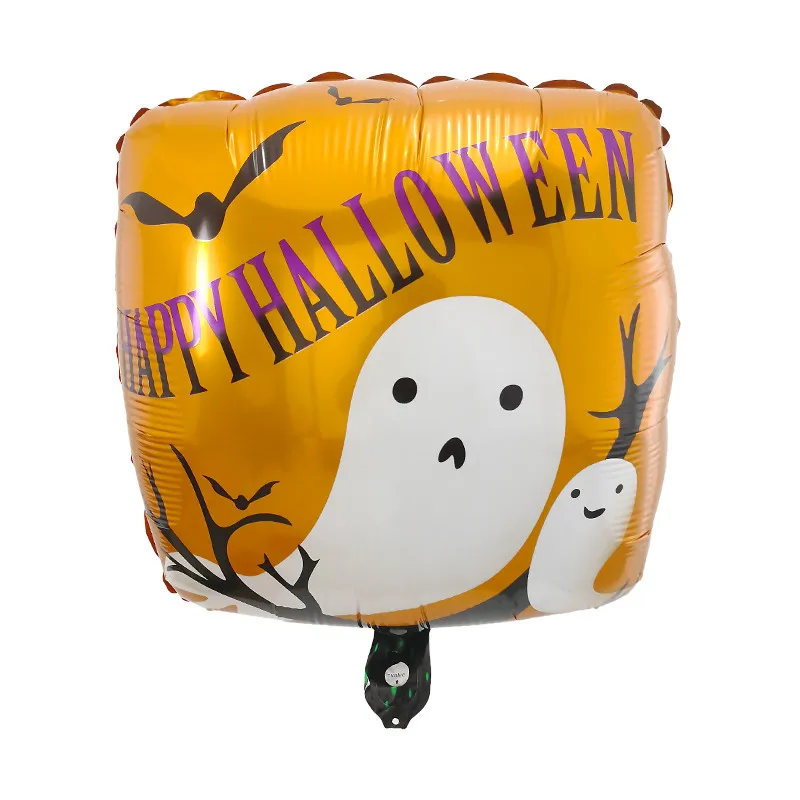 10 шт. Хэллоуин воздушные шары мультфильм квадратный Happy Halloween Гелиевый шар Дети