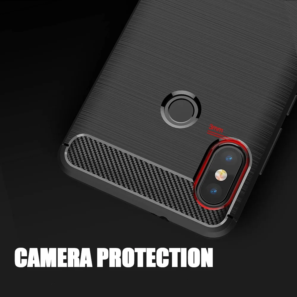 Tomkas мягкий чехол из ТПУ для Xiaomi mi 6X силиконовый роскошный полный Чехол Max 2 красный