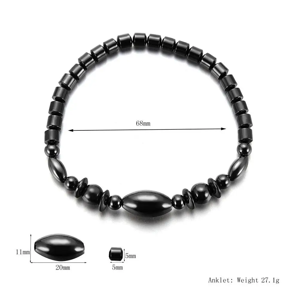 SOLEDI магнитная цепь ноги Jewellery гематит моды Для мужчин для похудения косметологии