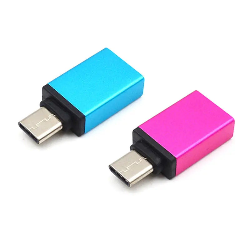 Мини USB 3 1 Type C кабель адаптер к 0 алюминиевого сплава OTG конвертер для всех тип c