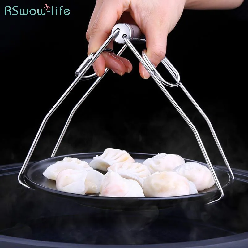 

New Anti-Scalding Clamp SUS304Stainless Steel Kitchen Tools kitchein Aid Heat Insulation Blanching Steady Pot Pan Gripper Clip