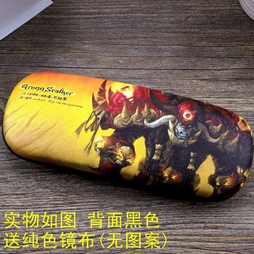 G Чехол для очков с изображением игры Blizzard World of Warcraft для мужчин и женщин, кожаный футляр для очков с изображением героев мультфильмов для мальчиков и девочек, студенческий Чехол для очков - Цвет: G