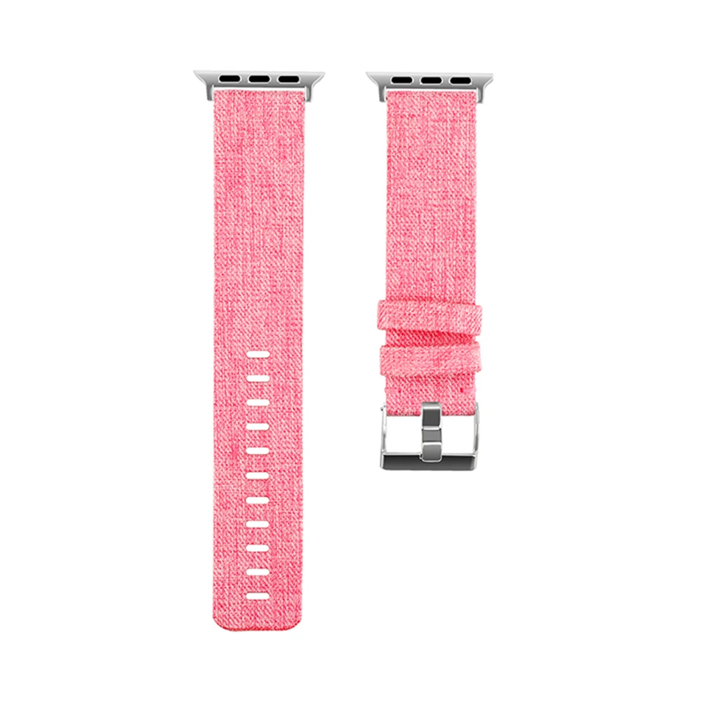 

38mm/42mm Canvas Wristband Strap for Apple Watch 4 3 2 1 Smart Watch Replacement Watchband Bracelet for iwatch 1/2/3/4 Bands