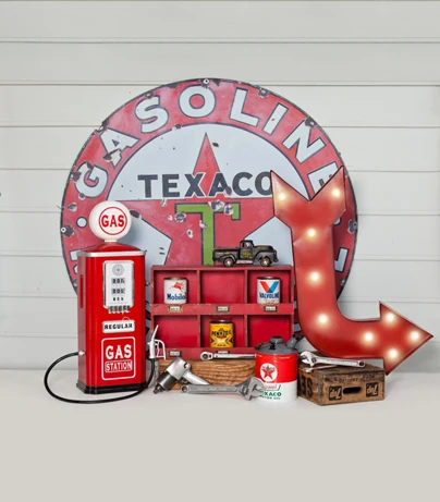 8x12FT Цветочные белые деревянные настенные бензиновые АЗС инструменты на заказ