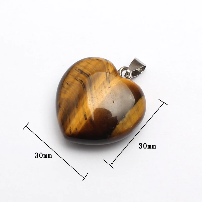 Подвески из натурального камня подвеска в форме сердца 30 мм бирюзовые жасперы