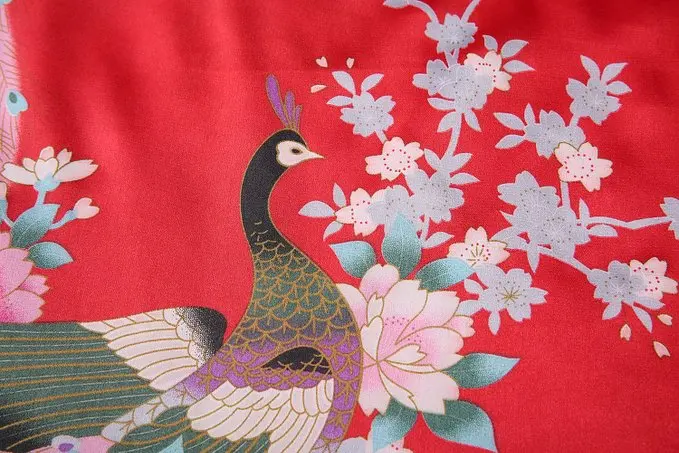Красный плюс размер XXXL китайский женский Атласный халат японский кимоно Geisha Yukata