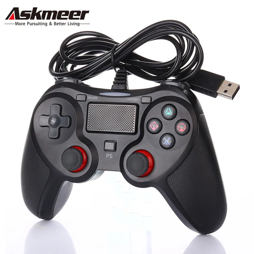 ASKMEER PS4 проводной контроллер Dualshock 4 геймпад для PS4/PS3 консоль джойстик/ПК|Геймпады|
