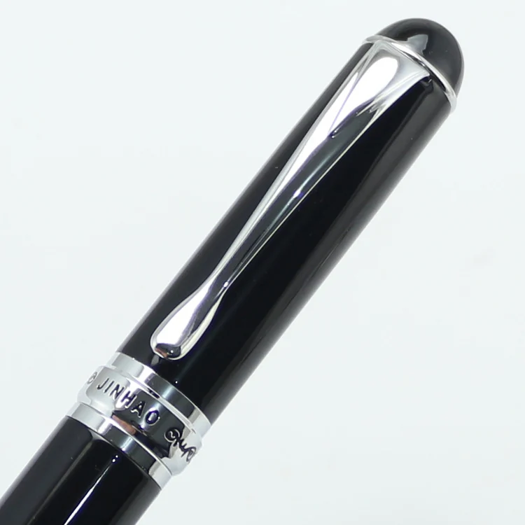 Ручки шариковые JINHAO 750 черные и Серебристые ручки с зажимом школьные офисные