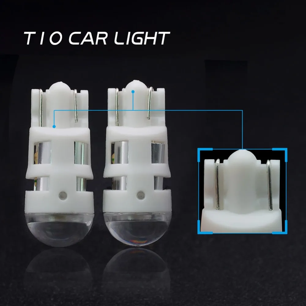 2 шт. T10 Led 168 194 2825 W5W LED авто интерьер автомобиля свет 6000k белый номерной знак