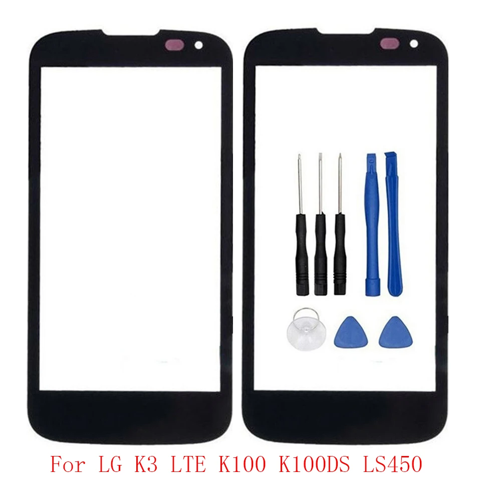 4 5 ''передний сенсорный экран Стекло Внешний объектив для LG K3 LTE K100 K100DS LS450