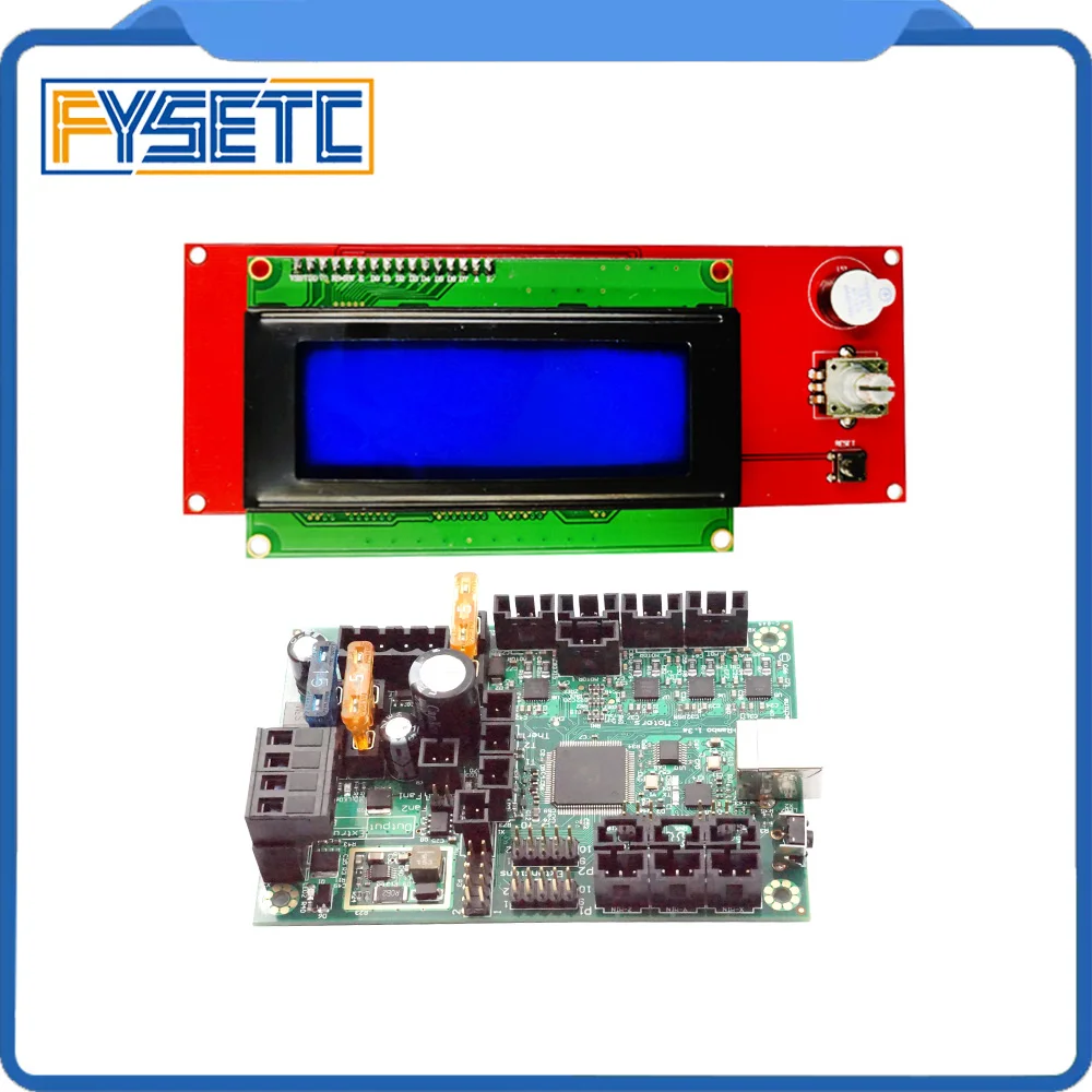 Клон Prap Prusa i3 Ramps 1 4 2004 LCD с Mini Rambo 1.3A материнская плата для 3D принтера MK2 разработано