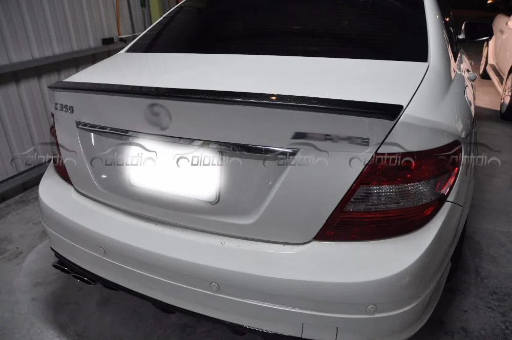 Mercedes W204 спойлер заднего багажника из углеродного волокна для Benz C Class 2007 - 2013 C180 C200