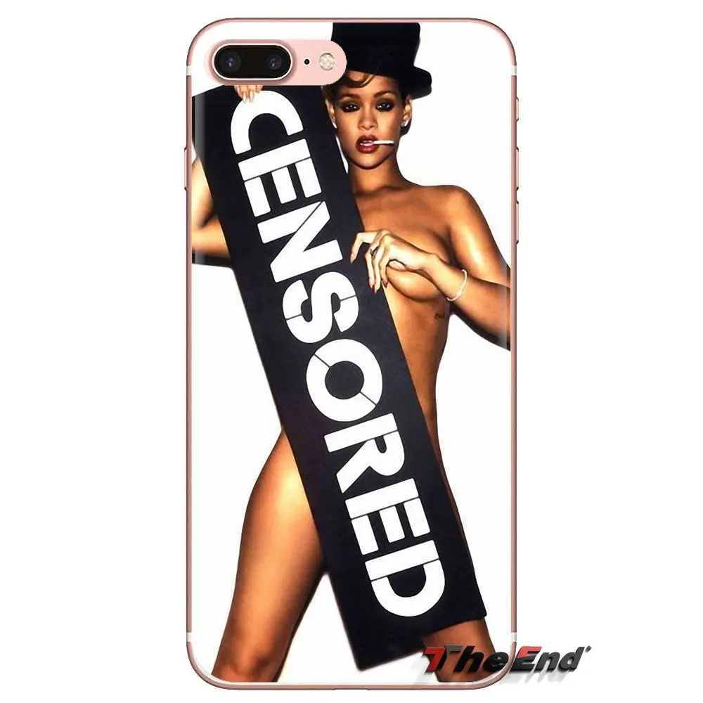 Силиконовый чехол для телефона Sexy поп-звезд Женская певица Рианна samsung Galaxy S3 S4 S5