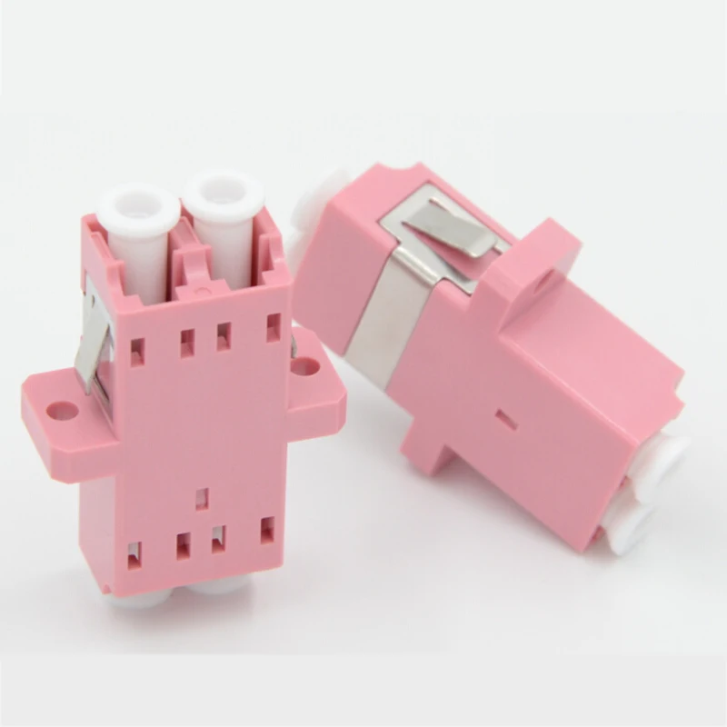 50PCS/lot LC/PC OM3/OM4 Duplex Optical Fiber Adapter Couplers | Мобильные телефоны и аксессуары