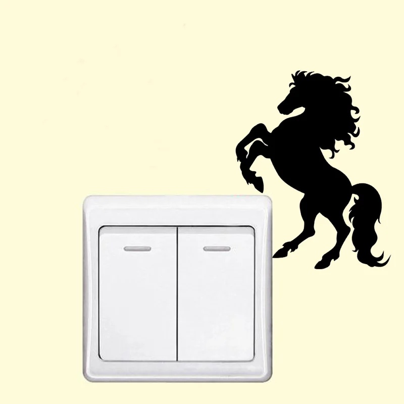 Стильная Наклейка на стену в виде красивой лошади с милыми животными 2WS0206|vinyl sticker
