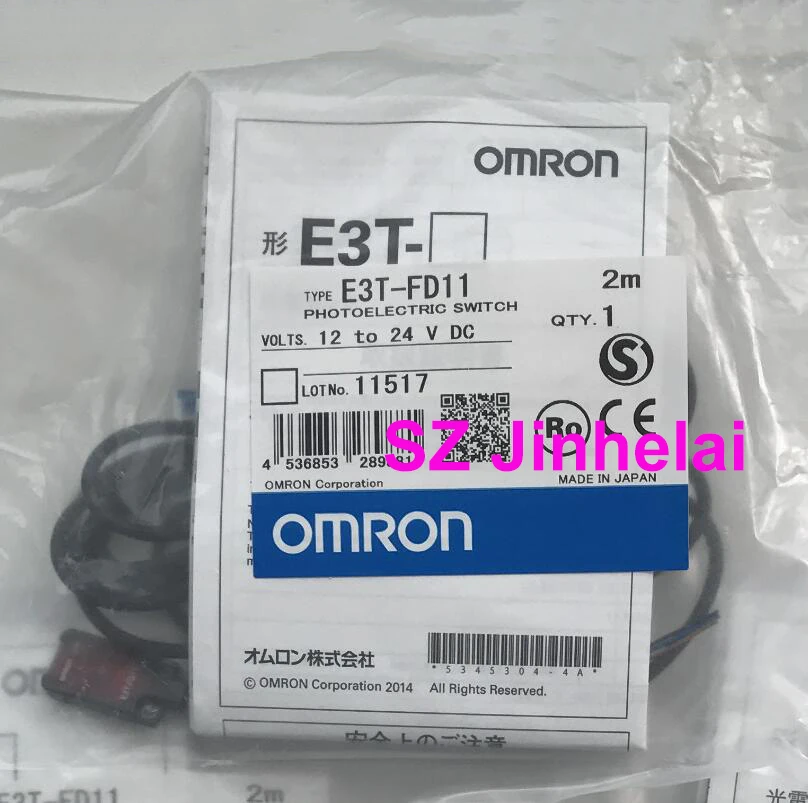 

OMRON E3T-FD11 оригинальный фотоэлектрический выключатель 2 м 12-24 В постоянного тока