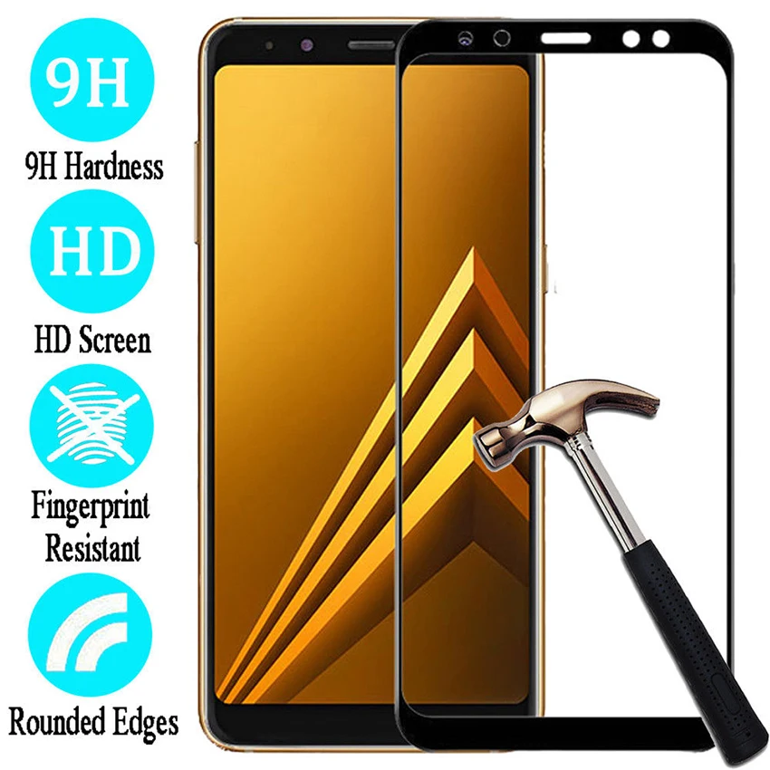 Лучшее для Samsung Galaxy A3/A5/A6/A7/A8/J3/J4/J5/J6/J7/J8 3D полное покрытие закаленное стекло Защита