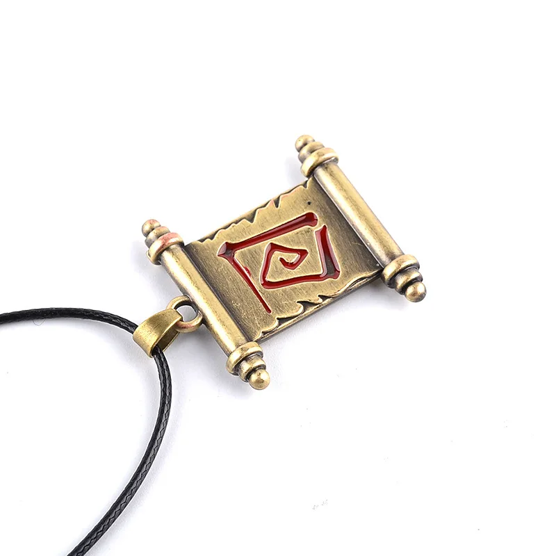 Онлайн игра Dota2 Передача Рулон рукав кожаная цепочка Ожерелье Логотип для женщин