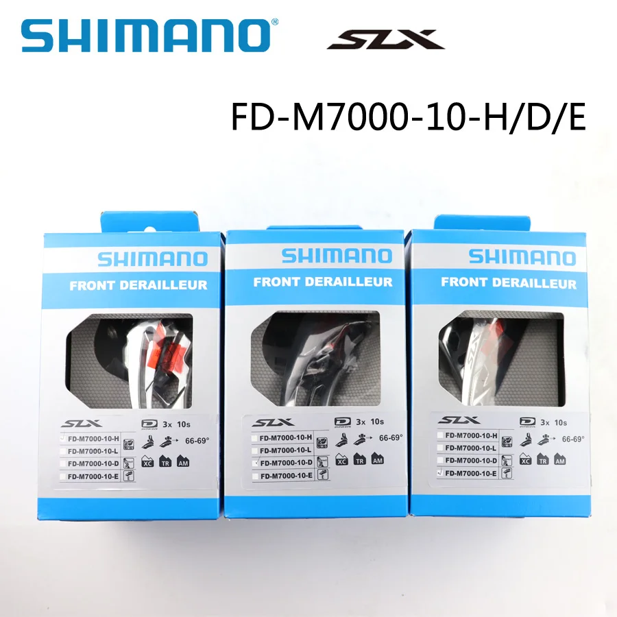 SHIMANO SLX FD-M7000 Передний переключатель 3x10 Скорость оригинальная коробка MTB переключатель M7000-10-H/M7000-10-D/M7000-10-E запчасти для велосипеда
