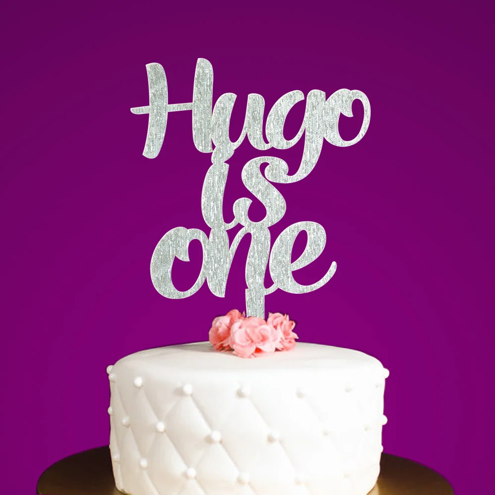 

Personalised Is One Cake Topper Acrylic Cake Topper First Birthday Topper Baby Shower Cake Topper