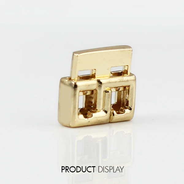 100 металлическая золотистая квадратная заглушка переключатель для пряжки зажим