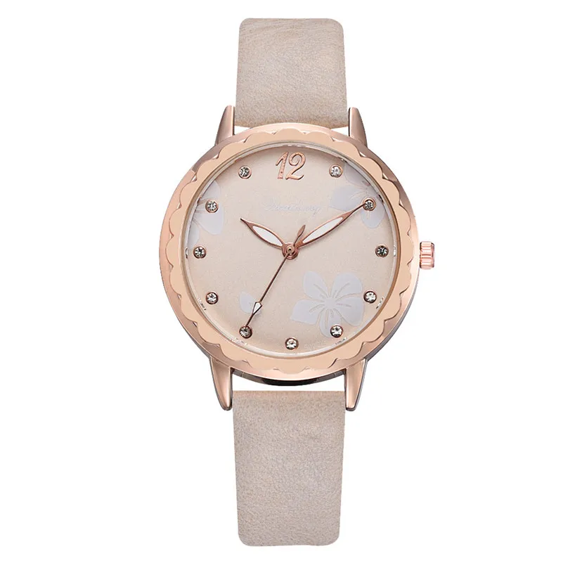 Fashion Women Watches Ladies Leather Strap Quartz Wristwatch Female Casual Dress Clock Flower Printed Watch Gifts reloj mujer /D | Наручные