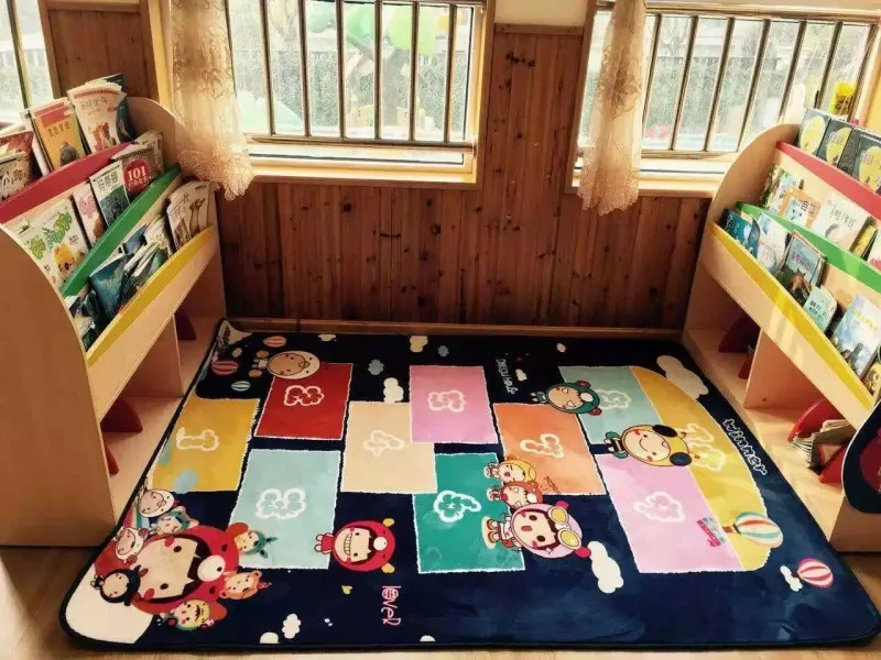 Большой размер 150*195 детский коврик с рисунком из мультфильма Hopscotch для ползания