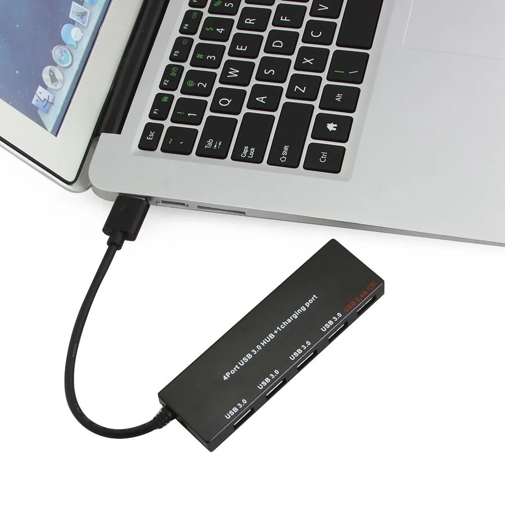 5 в 1 USB 3 0 концентратор A 4 порта быстрая зарядка 2.4A умный зарядный порт с DC источник
