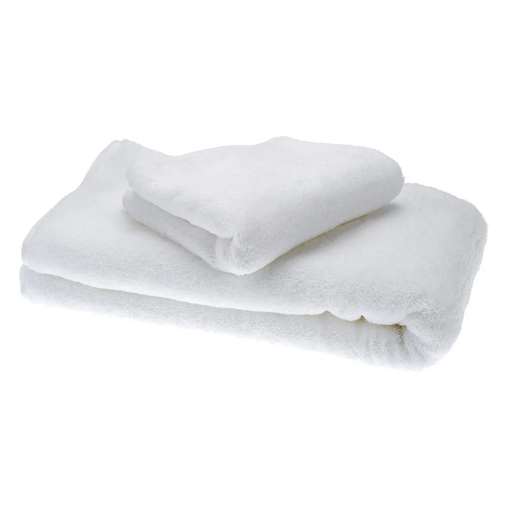 2 шт. однотонные хлопковые полотенца банное полотенце сушильное для ванной