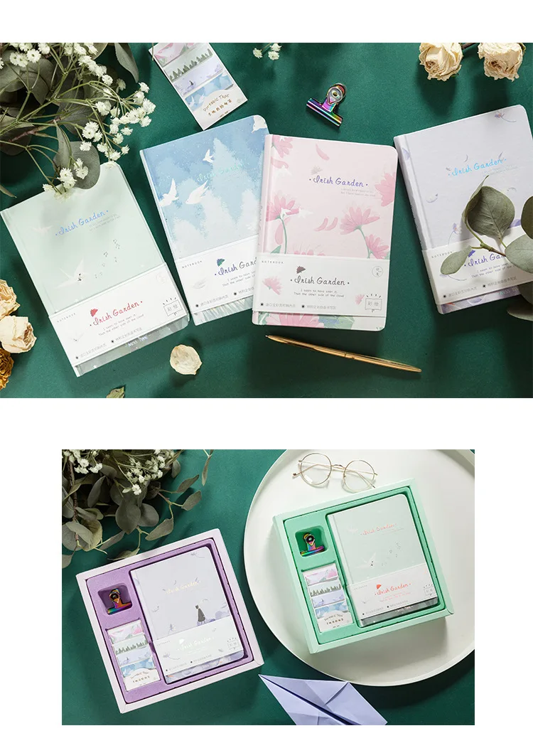 Книжка-раскраска в твердом переплете, Подарочная коробка, блокнот Sakura, серия, креативная, свежесть, для девочек, карманный, Bullet Journal, подарок на день рождения
