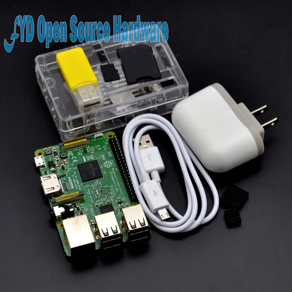1 комплект Raspberry Pi 3 Starter Kit с Model B + 5V 2.5A EUUSUKAU источник питания радиаторы чехол