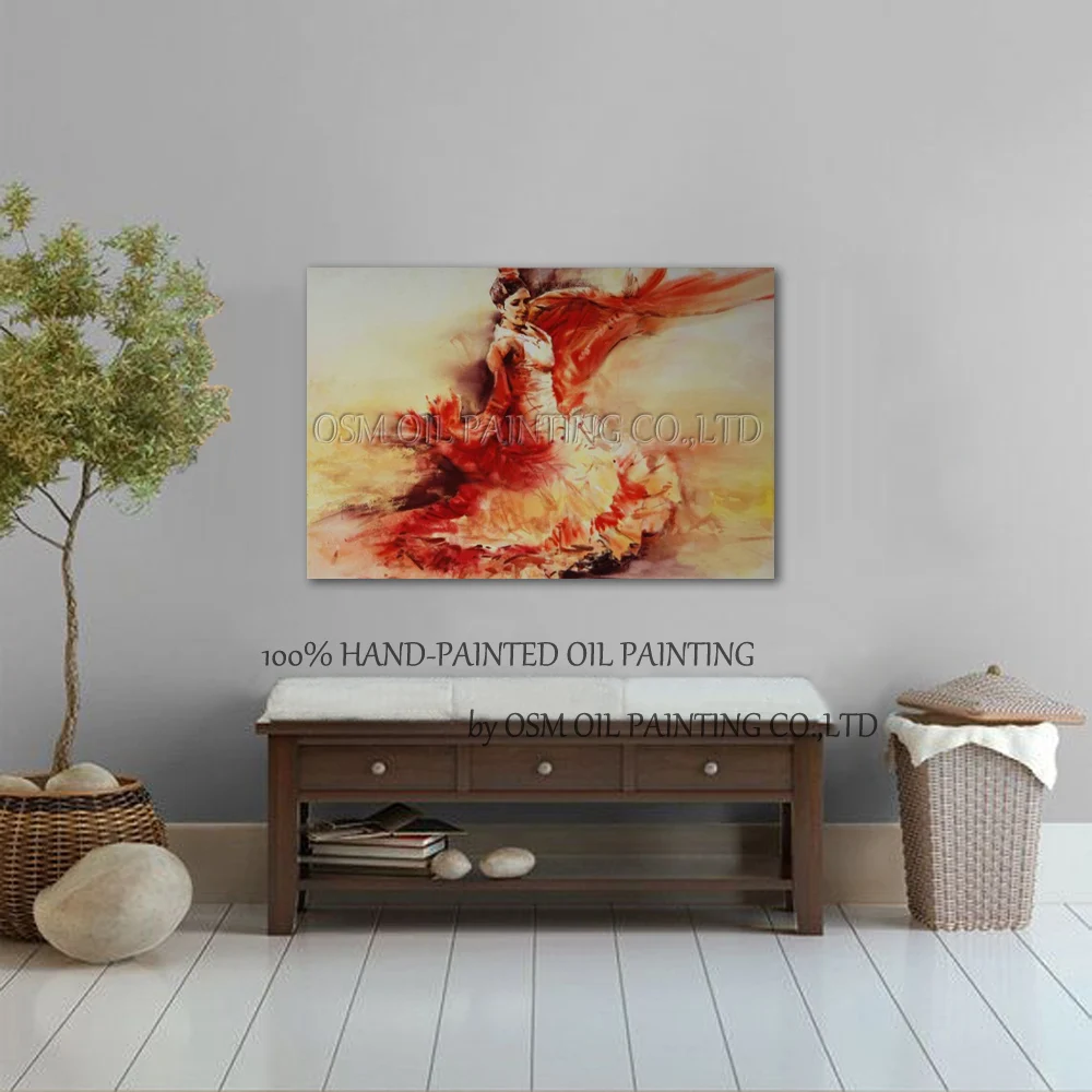 Отличный художник ручной работы высокое качество впечатление Испанский танцор