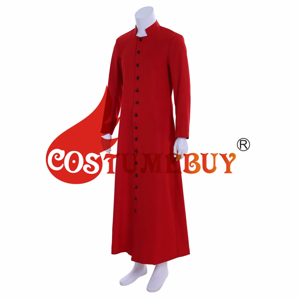 CostumeBuy/мужской однобортный Тренч для костюмированной вечеринки для взрослых женщин и мужчин, Тренч для косплея в римском стиле, сутана пастора, пальто для духовки, L920