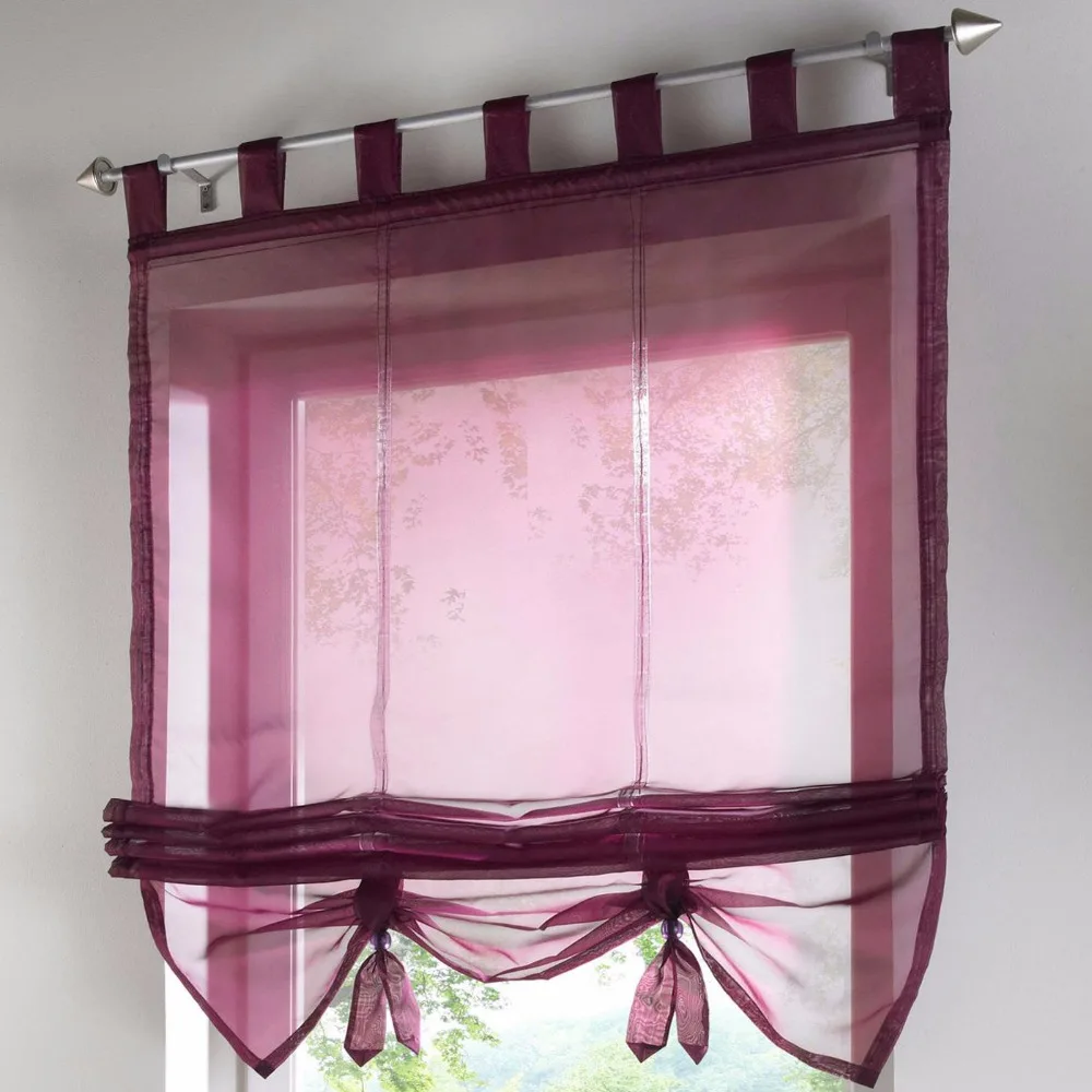 1 шт. Liftable Roman Shades Rod карманная лента кофейная римская занавеска LivebyCare белая