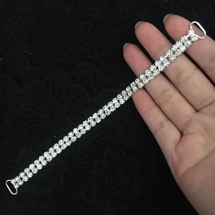 1 шт. медная цепочка длиной 16 см с серебряным покрытием|bikini connectors|rhinestone bikini