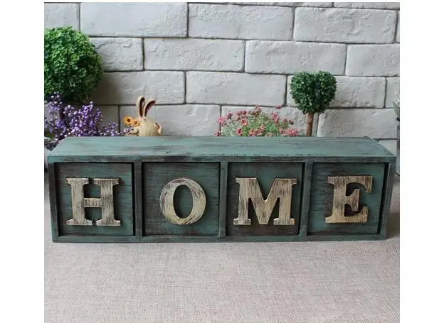 Американский Postral Стиль дома 4 ящика стены стеллаж для хранения настенная полка