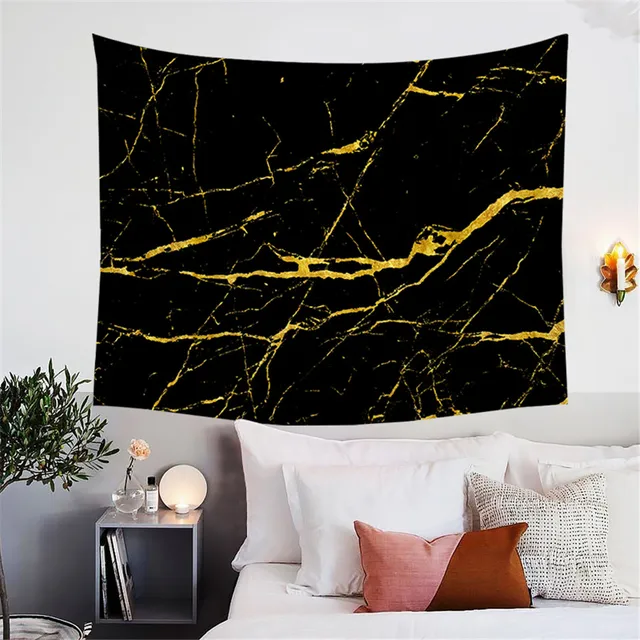 BlessLiving Marble Tapestry Modern Vivid Print Wall Hanging Tapestry Abstract Wall Art for Bedroom Living Room Dorm Decor Sheets 3