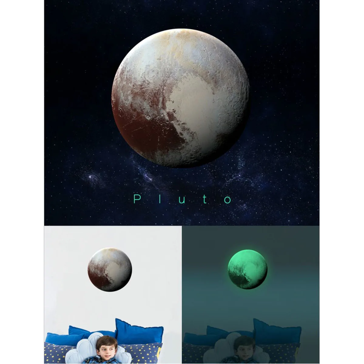 Креативный влагостойкий светится в темноте 30 см 3D светящиеся настенные наклейки