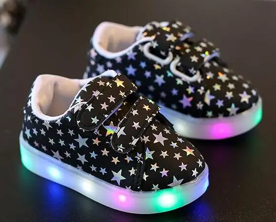 Детская обувь Осенняя мода с подсветкой buty Led для детей детские маленьких