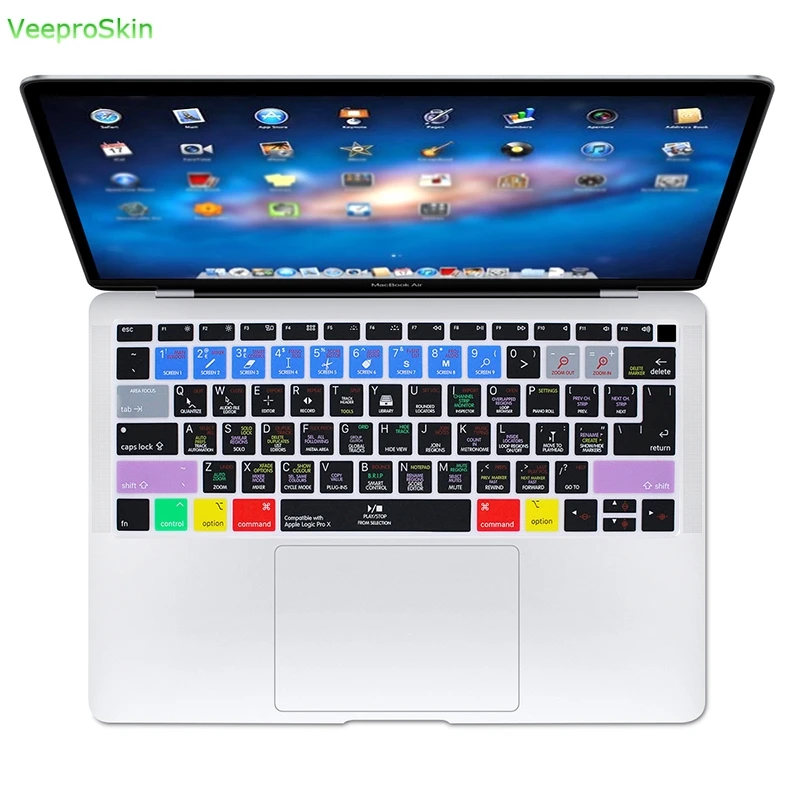 Для Apple Macbook новейший Air 13 &quot2018 выпуск A1932 Logic X Pro ярлыки силиконовый чехол для