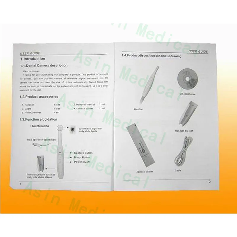 

2.0 Mega Pixels USB Intraoral Oral Camera Mirror Function MD860 NEW Deasin